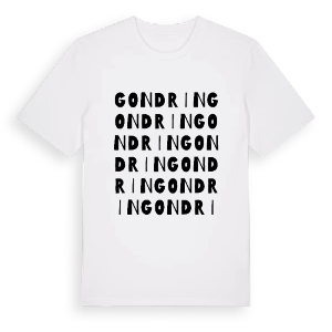 Gondrin ordlek t-shirt – ekologisk bomull t-shirt från Pinshirt