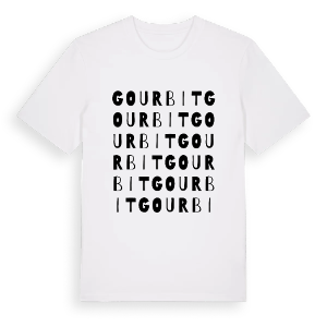 Gourbit ordlek t-shirt – ekologisk bomull t-shirt från Pinshirt