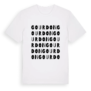 Gourdon ordlek t-shirt – ekologisk bomull t-shirt från Pinshirt