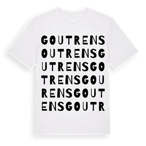 Goutrens ordlek t-shirt – ekologisk bomull t-shirt från Pinshirt