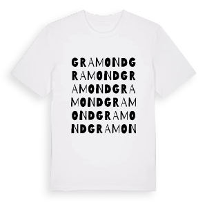 Gramond ordlek t-shirt – ekologisk bomull t-shirt från Pinshirt