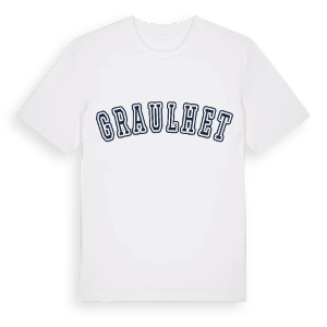 Graulhet college t-shirt – ekologisk bomull t-shirt från Pinshirt