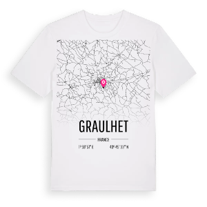 Graulhet karta t-shirt – ekologisk bomull t-shirt från Pinshirt