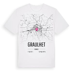 Graulhet karta t-shirt – ekologisk bomull t-shirt från Pinshirt