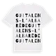 Guitalens-L'Albarède ordlek t-shirt