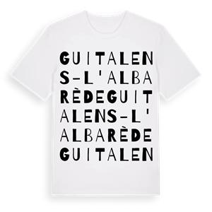 Guitalens-L'Albarède ordlek t-shirt – ekologisk bomull t-shirt från Pinshirt