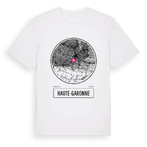 Haute-Garonne t-shirt – ekologisk bomull t-shirt från Pinshirt