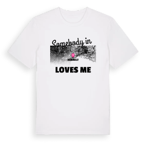 Någon i Hérault älskar mig t-shirt – ekologisk bomull t-shirt från Pinshirt