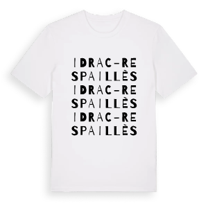 Idrac-Respaillès ordlek t-shirt – ekologisk bomull t-shirt från Pinshirt