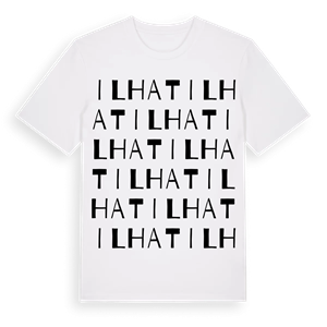 Ilhat ordlek t-shirt – ekologisk bomull t-shirt från Pinshirt