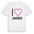 Jag älskar Juzes t-shirt stort tryck