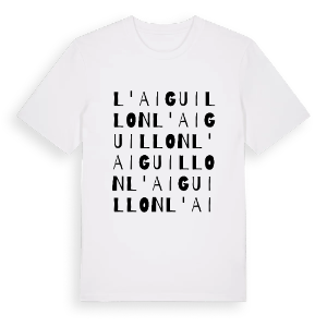 L'Aiguillon ordlek t-shirt – ekologisk bomull t-shirt från Pinshirt