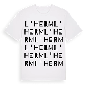 L'Herm ordlek t-shirt – ekologisk bomull t-shirt från Pinshirt
