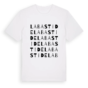 La Bastide ordlek t-shirt – ekologisk bomull t-shirt från Pinshirt