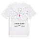 La Bastide-de-Lordat karta t-shirt