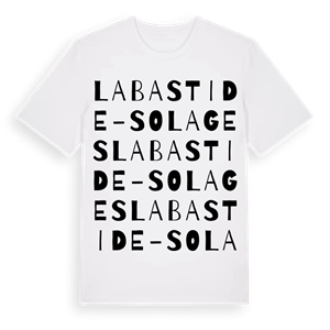 La Bastide-Solages ordlek t-shirt – ekologisk bomull t-shirt från Pinshirt
