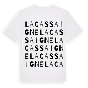 La Cassaigne ordlek t-shirt – ekologisk bomull t-shirt från Pinshirt
