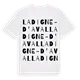 La Digne-d'Aval ordlek t-shirt