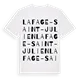 La Fage-Saint-Julien ordlek t-shirt
