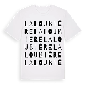 La Loubière ordlek t-shirt – ekologisk bomull t-shirt från Pinshirt