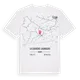 La Louvière-Lauragais karta t-shirt
