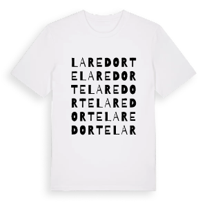 La Redorte ordlek t-shirt – ekologisk bomull t-shirt från Pinshirt