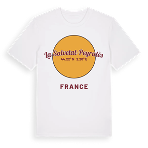 La Salvetat-Peyralès cirkel t-shirt – ekologisk bomull t-shirt från Pinshirt