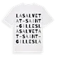 La Salvetat-Saint-Gilles ordlek t-shirt