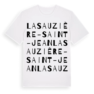 La Sauzière-Saint-Jean ordlek t-shirt – ekologisk bomull t-shirt från Pinshirt