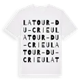 La Tour-du-Crieu ordlek t-shirt