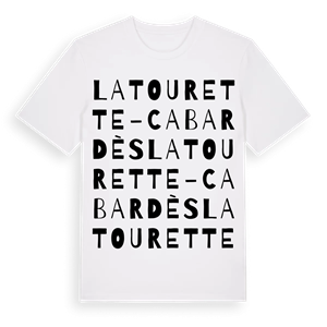 La Tourette-Cabardès ordlek t-shirt – ekologisk bomull t-shirt från Pinshirt