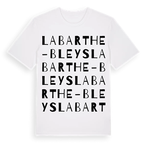 Labarthe-Bleys ordlek t-shirt – ekologisk bomull t-shirt från Pinshirt
