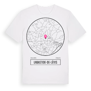 Labastide-de-Lévis t-shirt – ekologisk bomull t-shirt från Pinshirt