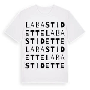 Labastidette ordlek t-shirt – ekologisk bomull t-shirt från Pinshirt