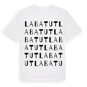 Labatut ordlek t-shirt – ekologisk bomull t-shirt från Pinshirt