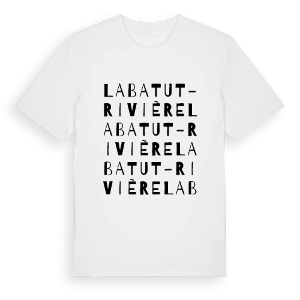 Labatut-Rivière ordlek t-shirt – ekologisk bomull t-shirt från Pinshirt