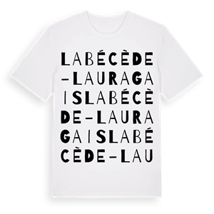 Labécède-Lauragais ordlek t-shirt – ekologisk bomull t-shirt från Pinshirt
