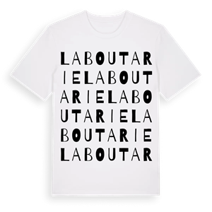 Laboutarie ordlek t-shirt – ekologisk bomull t-shirt från Pinshirt