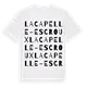 Lacapelle-Escroux ordlek t-shirt