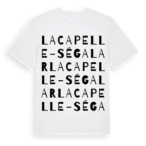 Lacapelle-Ségalar ordlek t-shirt – ekologisk bomull t-shirt från Pinshirt