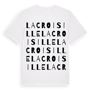 Lacroisille ordlek t-shirt – ekologisk bomull t-shirt från Pinshirt