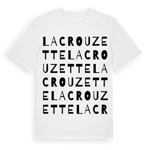 Lacrouzette ordlek t-shirt – ekologisk bomull t-shirt från Pinshirt