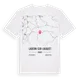 Ladern-sur-Lauquet karta t-shirt