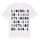 Ladern-sur-Lauquet ordlek t-shirt