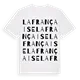 Lafrançaise ordlek t-shirt