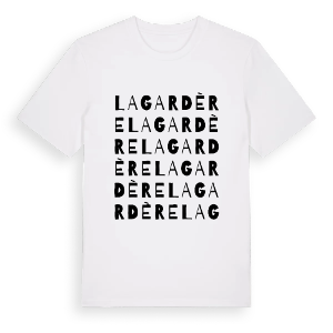 Lagardère ordlek t-shirt – ekologisk bomull t-shirt från Pinshirt
