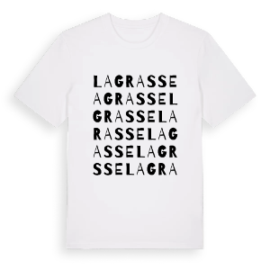 Lagrasse ordlek t-shirt – ekologisk bomull t-shirt från Pinshirt