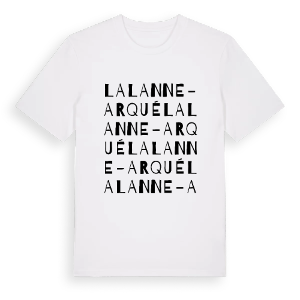 Lalanne-Arqué ordlek t-shirt – ekologisk bomull t-shirt från Pinshirt