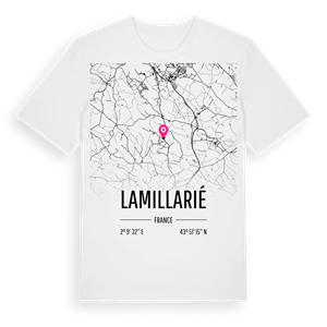 Lamillarié karta t-shirt – ekologisk bomull t-shirt från Pinshirt