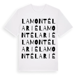 Lamontélarié ordlek t-shirt – ekologisk bomull t-shirt från Pinshirt